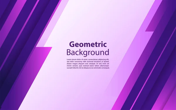 Fondo Geométrico Púrpura Con Colores Brillantes Composiciones Dinámicas Forma Ilustración — Vector de stock