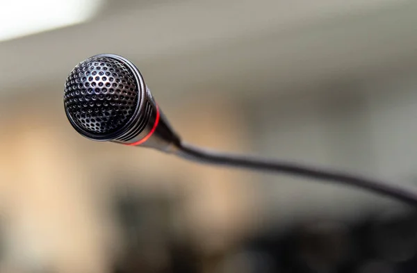 Microphone in the computer room for talker  announcement to list