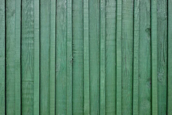Painted Old Wooden Planks Background Texture Green Timber Wall Weathered — Stock Photo, Image