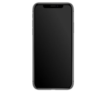 Iphone X. Iphone 11. yüksek detay telefon ön taraf vektörü beyaz arkaplanda izole eps10 biçimi çiziyor