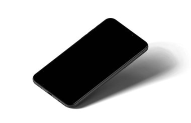 Iphone X. Iphone 11. yüksek detay iPhone ön yüzü çizimi beyaz arka planda izole edildi. Model