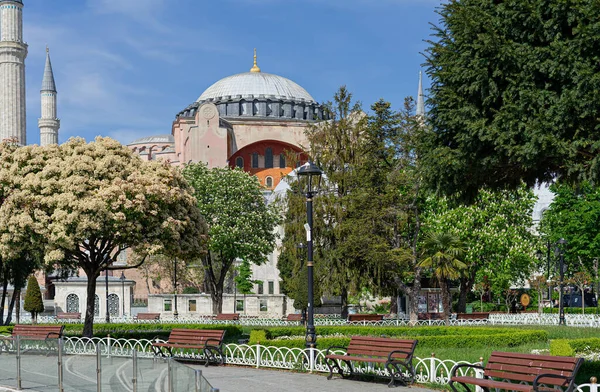 Sankt Sophia Hagia Sophia Ayasofia Historiska Landmärke Istanbul Turkiet — Stockfoto