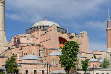 Ayasofya manzarası, Hıristiyan ataerkil bazilikası. tarihi yer İstanbul, Türkiye.