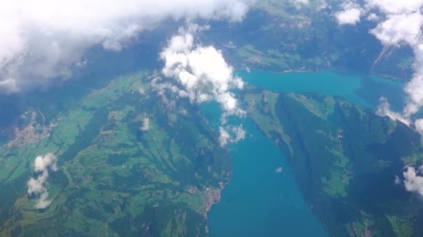 Los Alpes Lago Lucerna Desde Cima — Vídeos de Stock