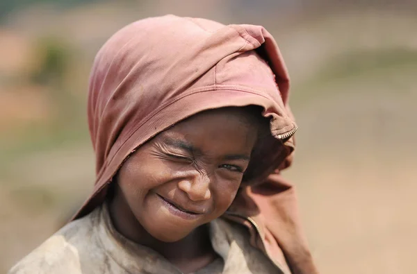 Antananarivo Madagascar Octubre 2015 Retrato Primer Plano Del Niño Madagascar — Foto de Stock