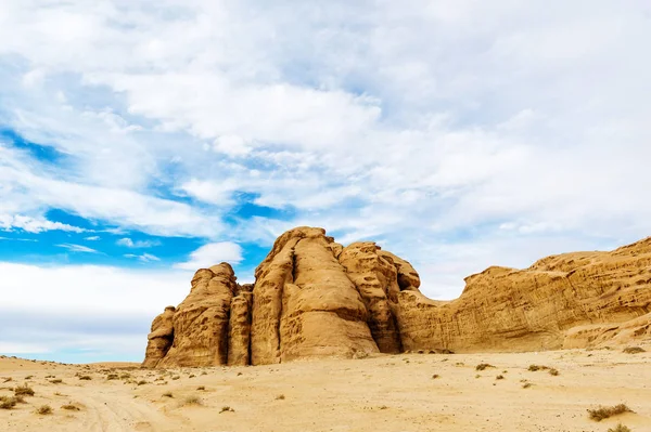 Majestuoso Desierto Jordano Wadi Desierto Del Ron Día Soleado Jordania — Foto de Stock
