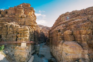 Rocks Wadi Mujib -- national park located in area of Dead sea, Jordan clipart