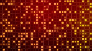 Altın küpleri video animasyon Parlatıcı kırmızı arka plan üzerinde - arka plan