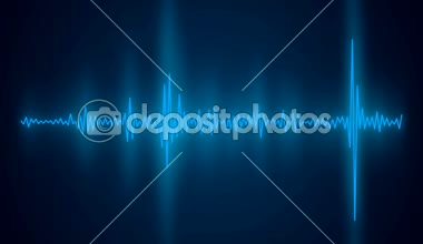 Bir ses spektrum - hareketli arka plan - sorunsuz döngü video animasyon