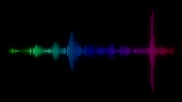 오디오 스펙트럼 원활한 루프의 비디오 애니메이션 — 비디오