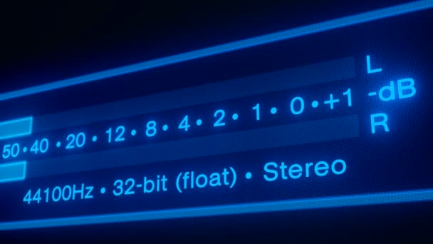 Video Animatie Van Een Audio Spectrum Beweging Achtergrond Naadloze Loops — Stockvideo