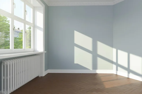 3d render - empty scandinavian room — Stock Photo, Image