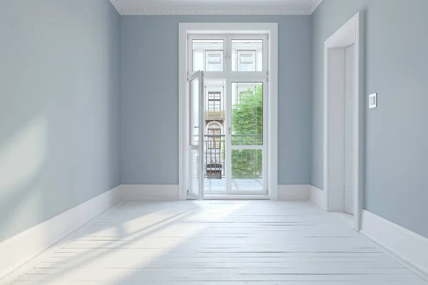 3d render - empty scandinavian room — Stock Photo, Image