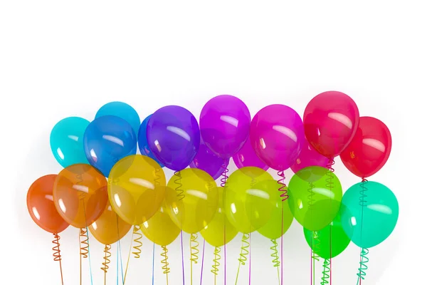 3d render of colorful balloons — Stock Photo, Image