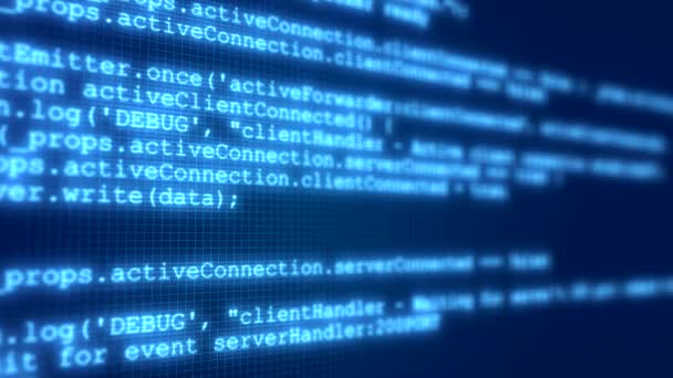 Ftp Vekil Sunucu Betiği Iletisi Olan Bir Ekran Canlandırması Soyut — Stok video