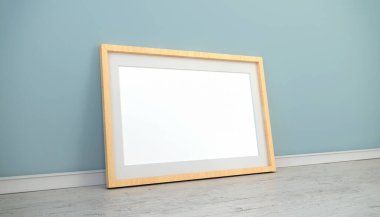 3D render - bir oturma odasında poster - iç