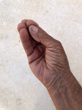 İletişim için tuhaf tipik İtalyan el hareketleri.