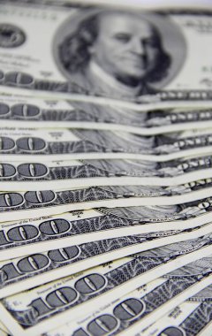 Amerikan doları banknotları yakın plan görüntüsü