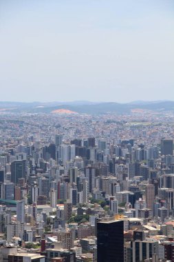 Brezilya 'nın Belo Horizonte kentinin havadan görünüşü