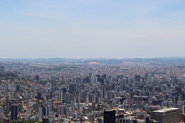 Brezilya 'nın Belo Horizonte kentinin havadan görünüşü