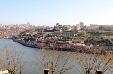 Mimari manzara, binalar ve caddeler liman kenti, Porto, Portekiz