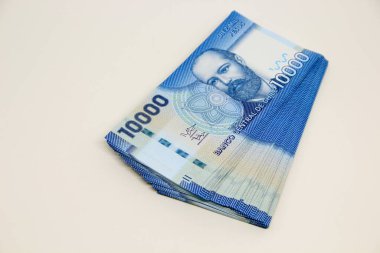 Şili pezosu. Yakın çekim faturaları.