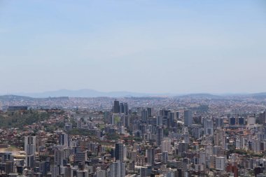 Brezilya 'nın Belo Horizonte kentinin havadan görünüşü