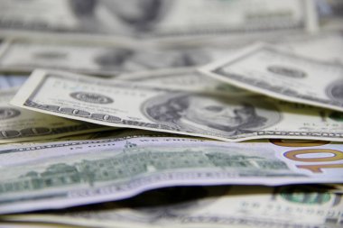 Amerikan doları banknotları yakın plan görüntüsü