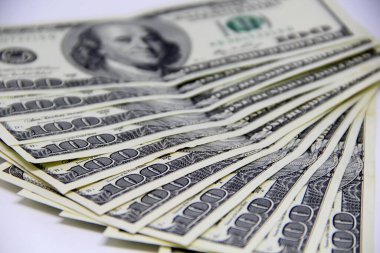 Amerikan doları banknotları yakın plan görüntüsü