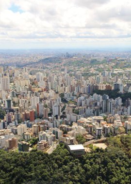 Brezilya 'nın Belo Horizonte şehrinin güzel hava manzarası