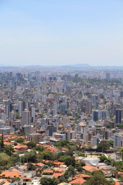 Brezilya 'nın Belo Horizonte kentinin havadan görünüşü
