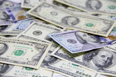 Amerikan doları banknotları yakın plan görüntüsü