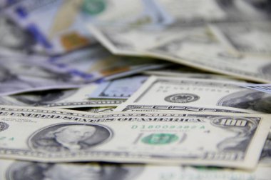 Amerikan doları banknotları yakın plan görüntüsü