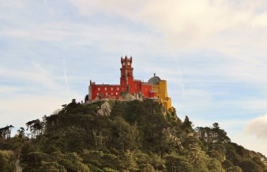 Sintra, Portekiz 'deki saray. Ünlü simge.