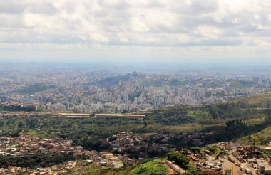 Brezilya 'nın Belo Horizonte şehrinin güzel hava manzarası