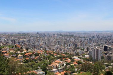 Brezilya 'nın Belo Horizonte kentinin havadan görünüşü