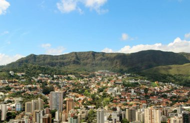 Brezilya 'nın Belo Horizonte şehrinin güzel hava manzarası