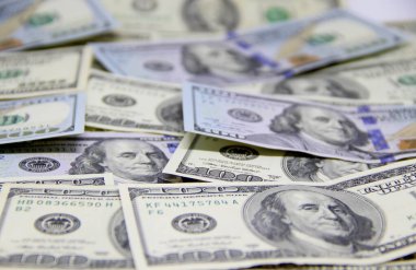 Amerikan doları banknotları yakın plan görüntüsü