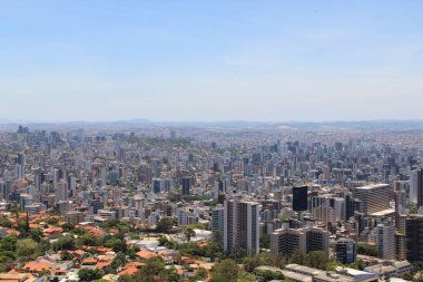 Brezilya 'nın Belo Horizonte kentinin havadan görünüşü