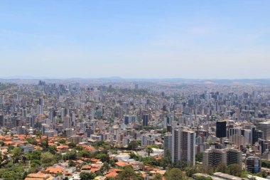 Brezilya 'nın Belo Horizonte kentinin havadan görünüşü