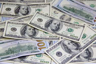 Amerikan doları banknotları yakın plan görüntüsü