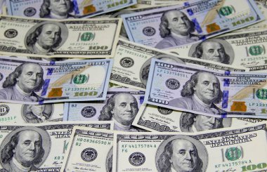 Amerikan doları banknotları yakın plan görüntüsü