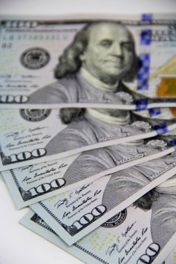 Amerikan doları banknotları yakın plan görüntüsü