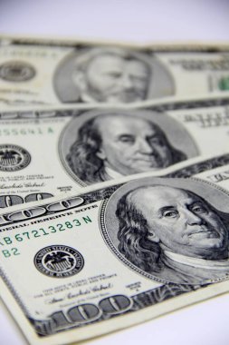 Amerikan doları banknotları yakın plan görüntüsü