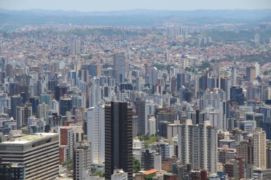 Brezilya 'nın Belo Horizonte kentinin havadan görünüşü