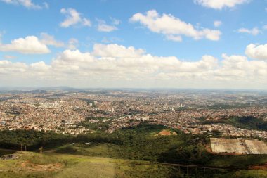 Brezilya 'nın Belo Horizonte şehrinin güzel hava manzarası