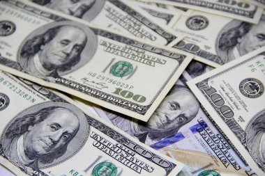 Amerikan doları banknotları yakın plan görüntüsü
