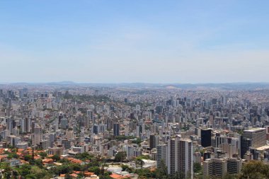 Brezilya 'nın Belo Horizonte kentinin havadan görünüşü