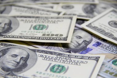 Amerikan doları banknotları yakın plan görüntüsü