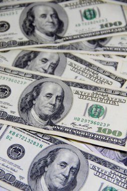 Amerikan doları banknotları yakın plan görüntüsü